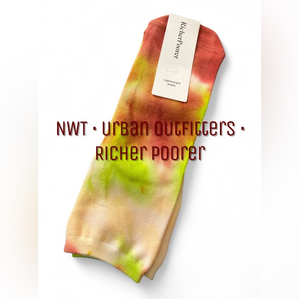 🍂 Richer Poorer Women’s Ankle Socks Psych Neo Lime NWT (Urban Outfitters)